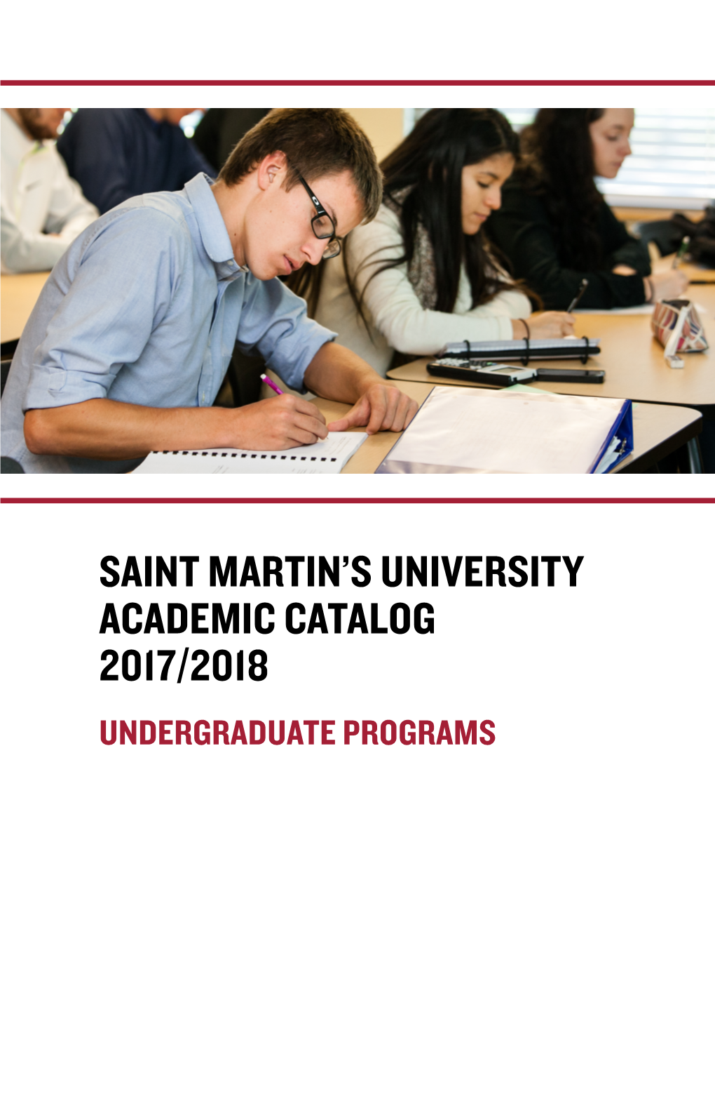 Saint Martin's University Academic Catalog 2017/2018