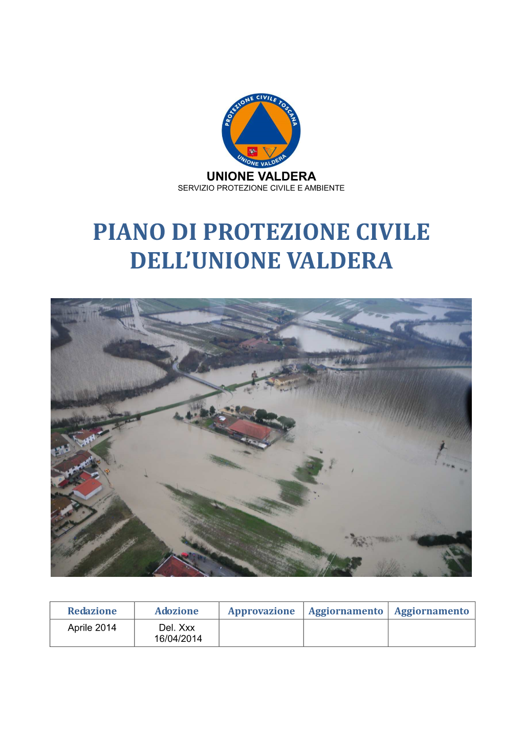 Piano Di Protezione Civile Dell'unione Valdera