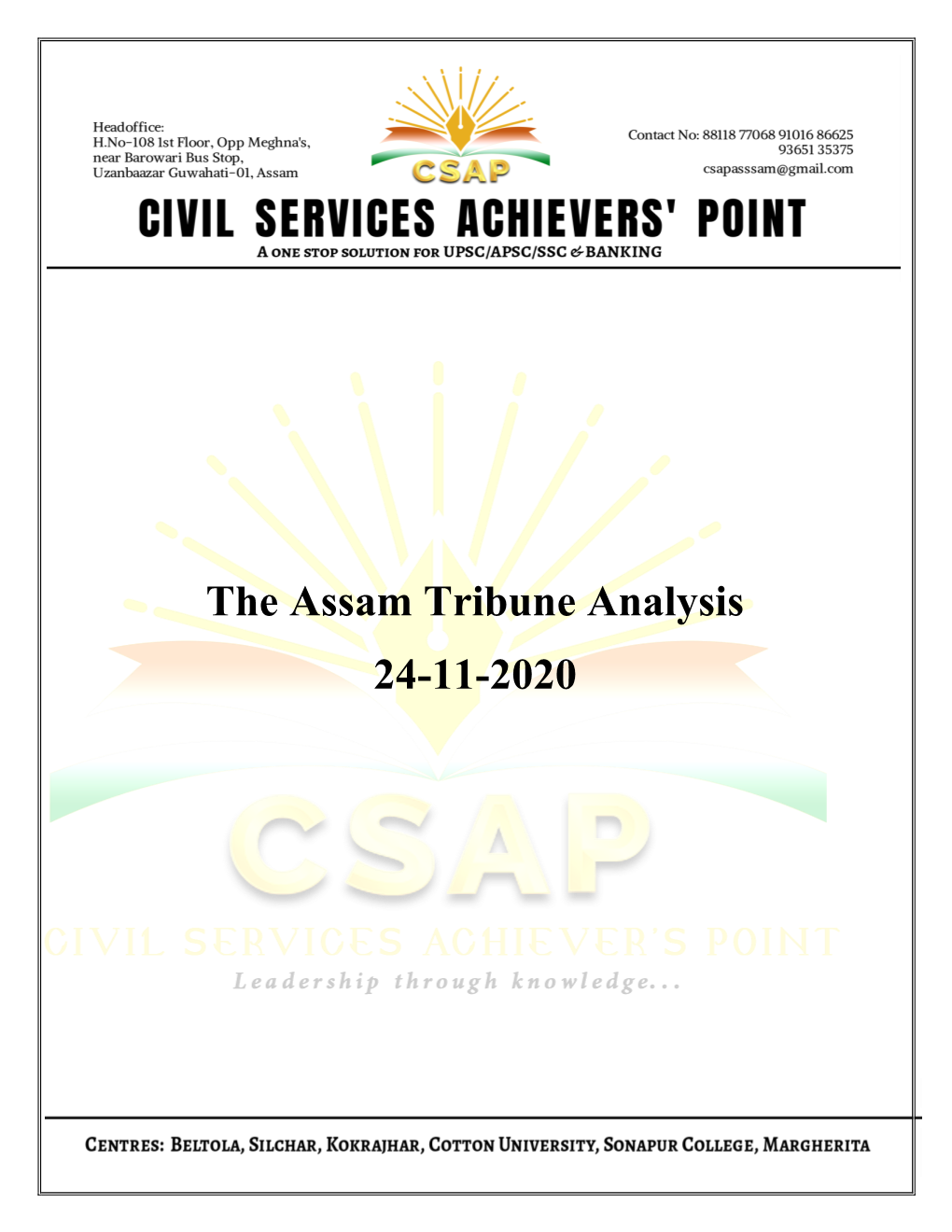 CSAP Daily-CA 24-11-2020