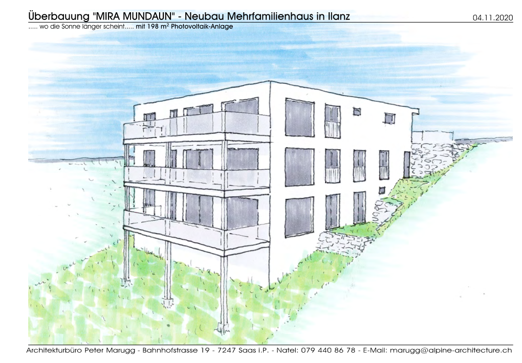 "MIRA MUNDAUN" - Neubau Mehrfamilienhaus in Ilanz 04.11.2020