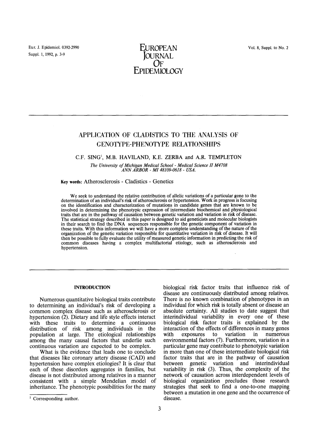 Application of Cladistics to the Analysis of Genotype-Phenotype Relationships