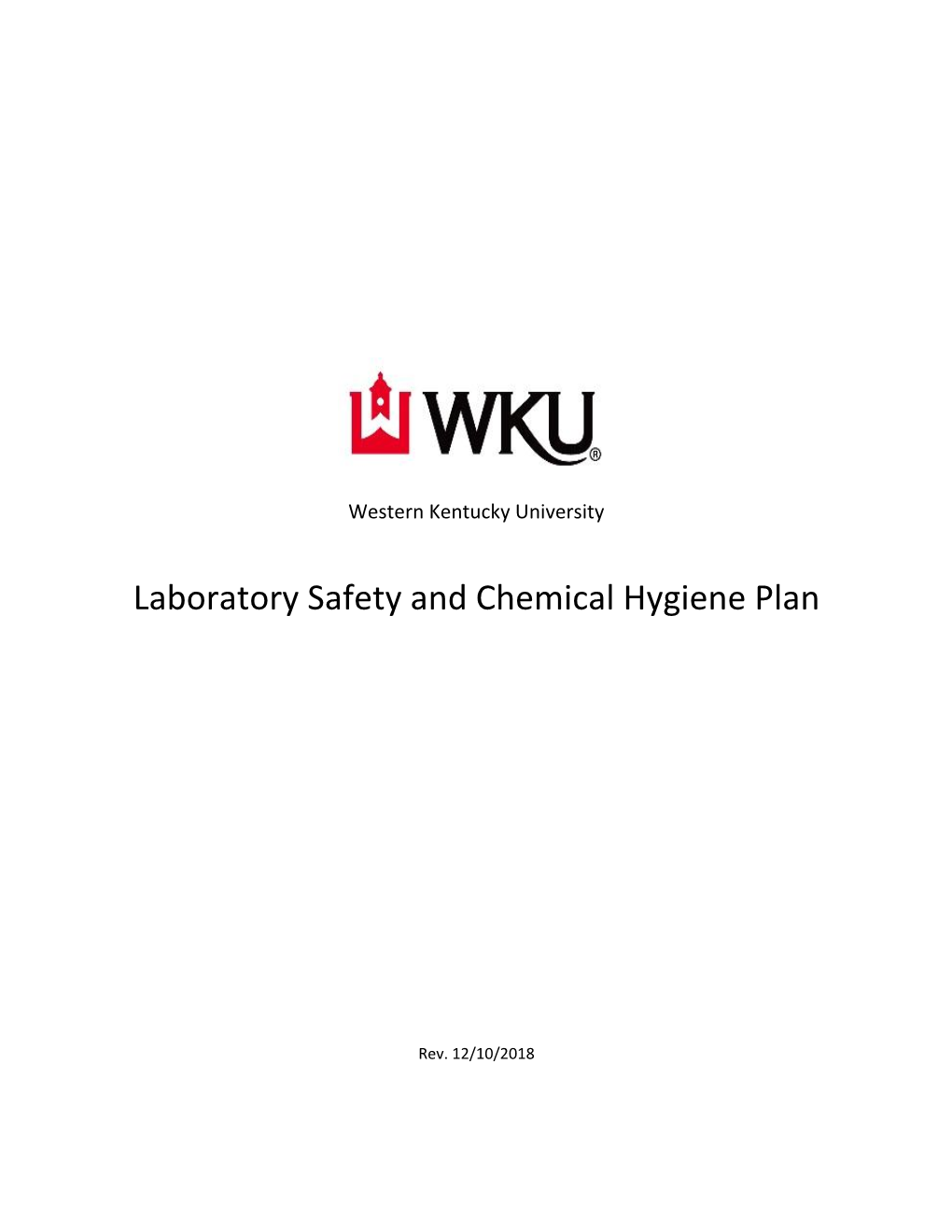 Laboratory Safety and Chemical Hygiene Plan