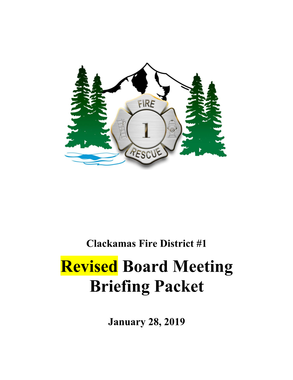 Revised Board Meeting Briefing Packet