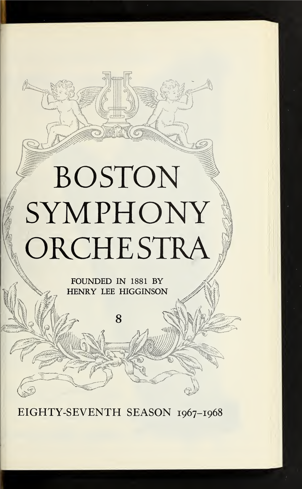 Boston Symphony Orchestra Concert Programs, Season 87, 1967-1968, Subscription