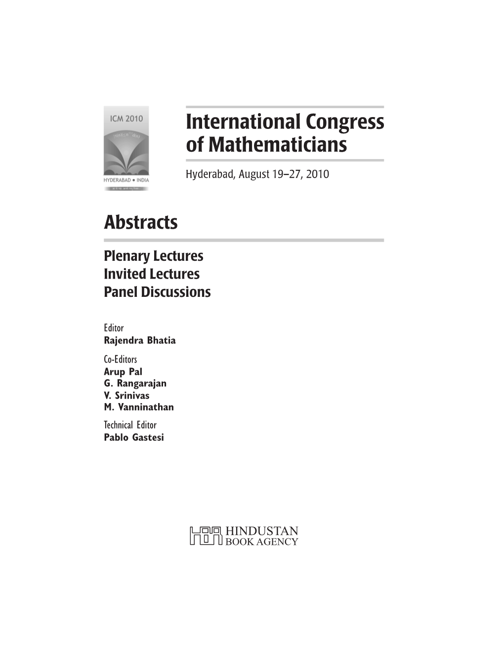 International Congress of Mathematicians