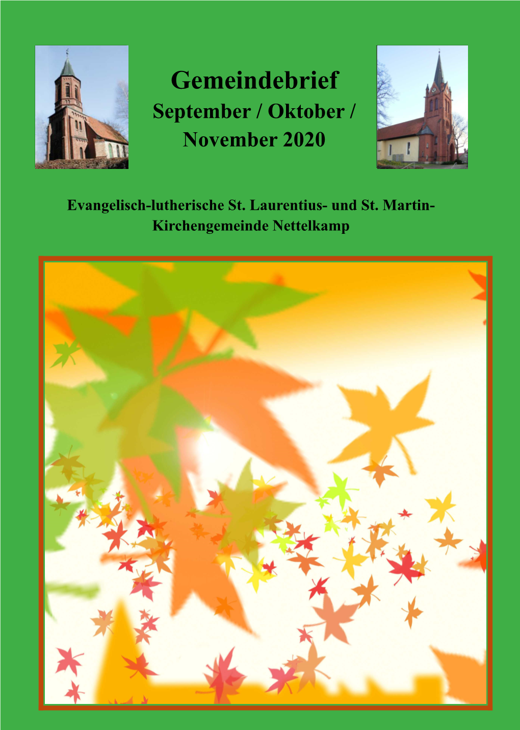 Gemeindebrief September-November 2020