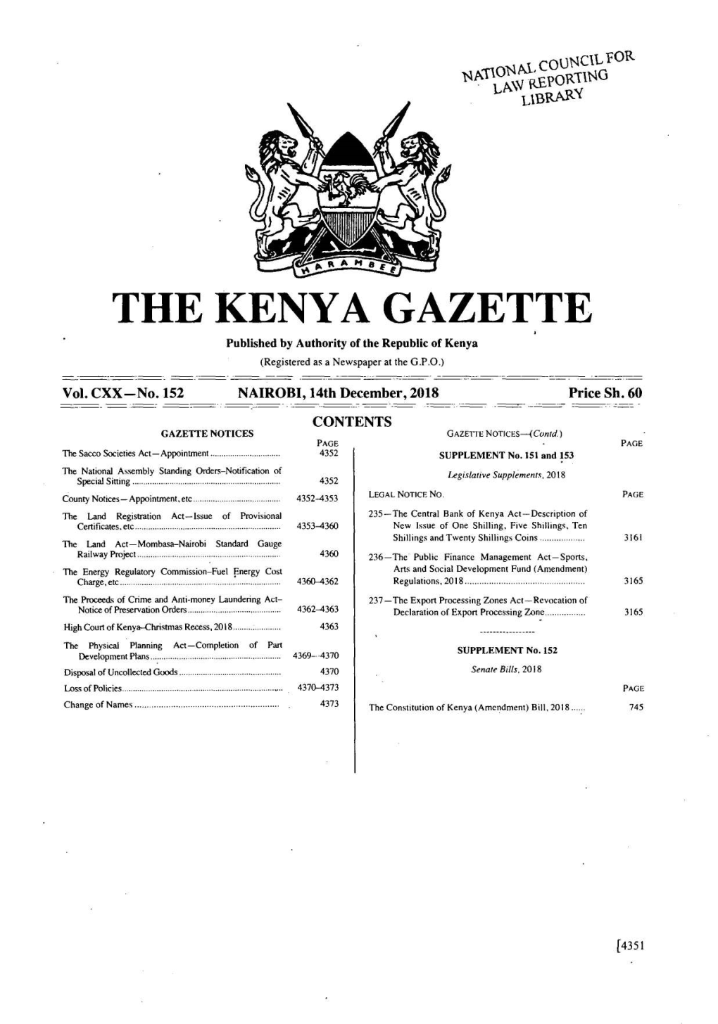 The Kenya Gazette