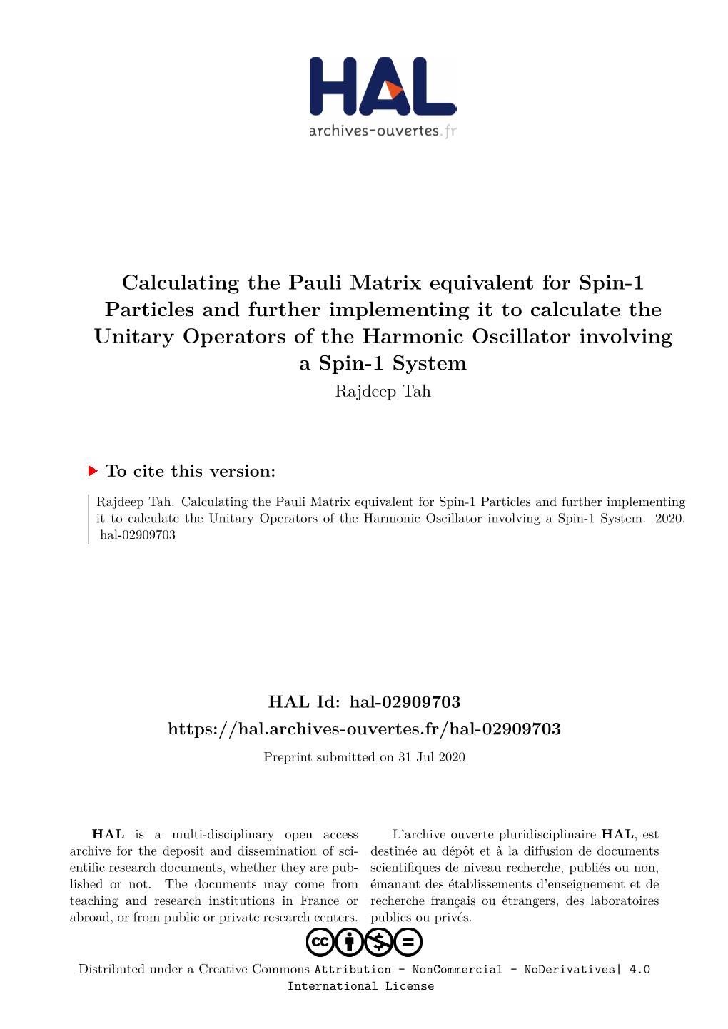 Calculating the Pauli Matrix Equivalent for Spin-1 Particles and Further