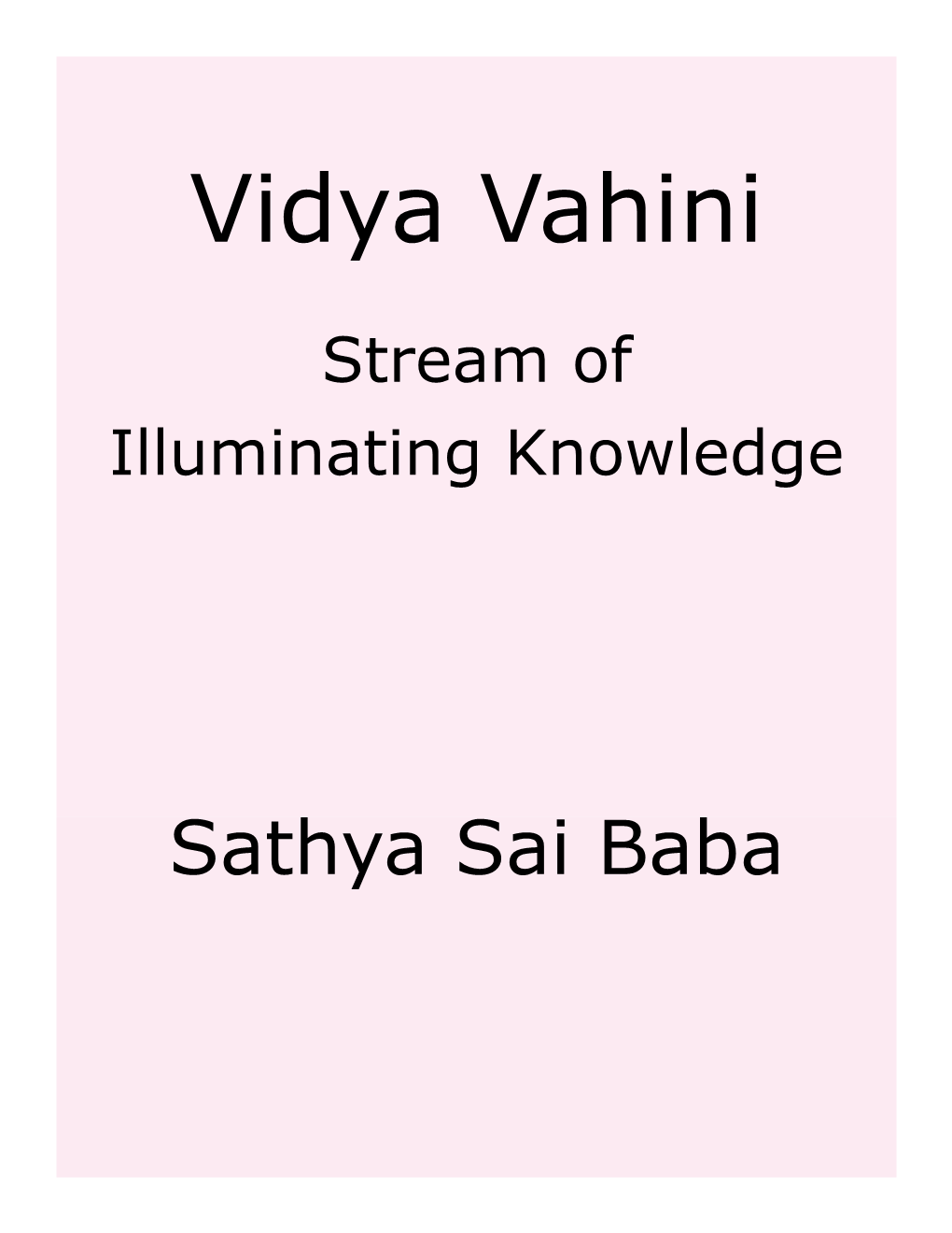 Vidya Vahini