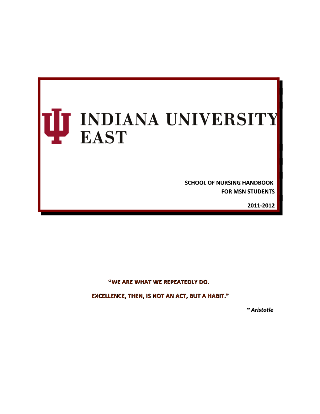 Indiana University School Of Nursing