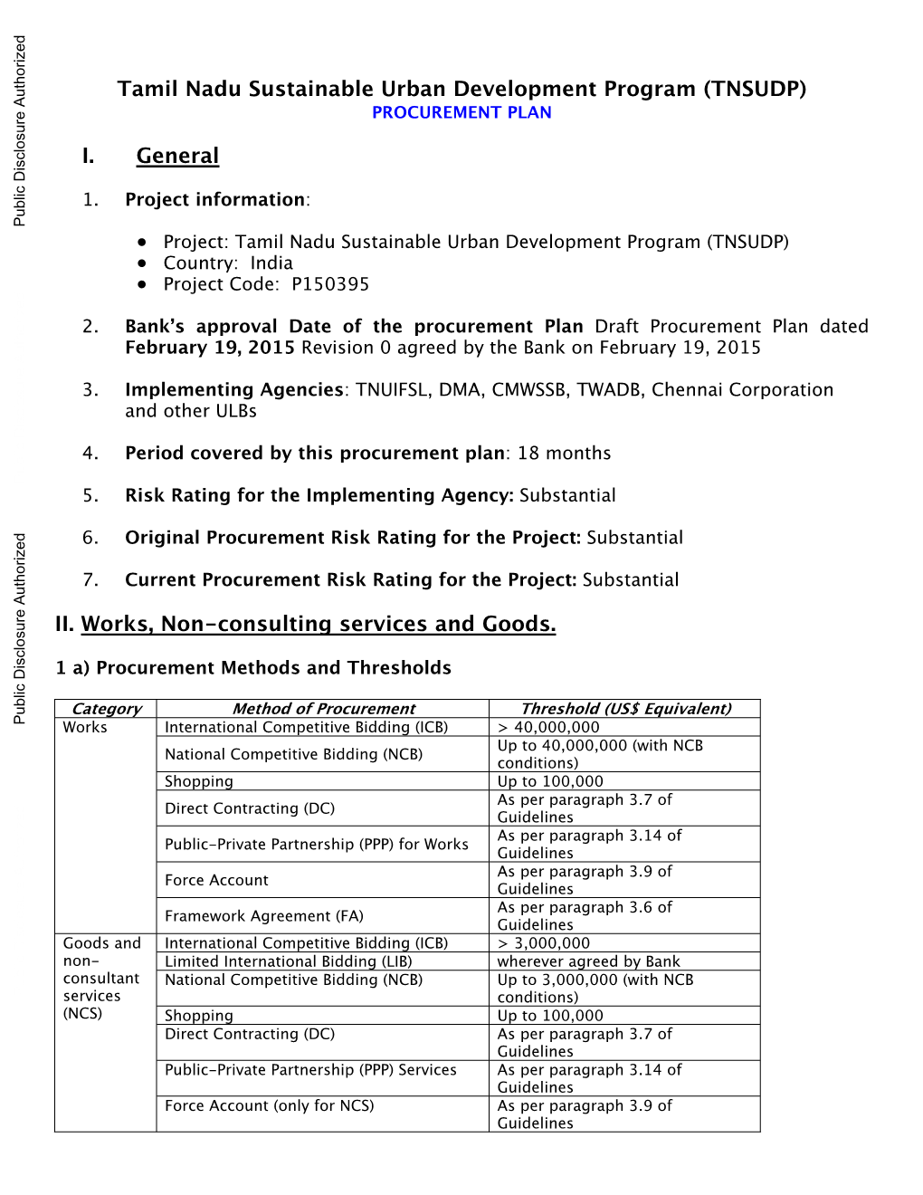 World Bank Document