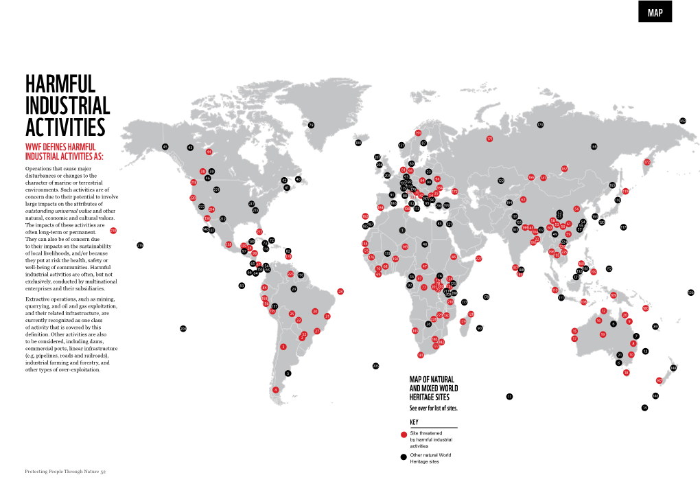 Harmful Industrial Activities Other Natural World Heritage Sites