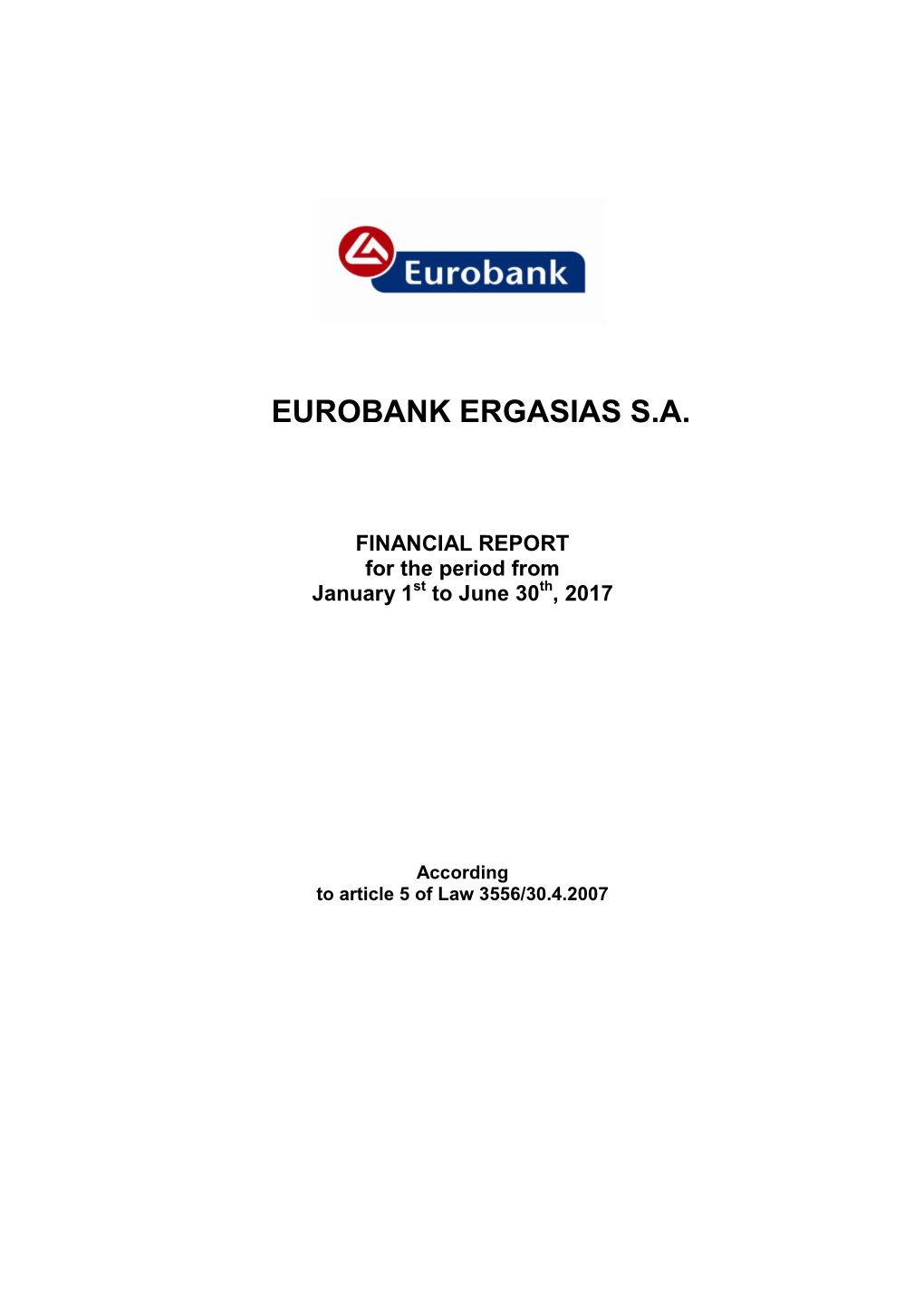 Eurobank Ergasiαs S.A