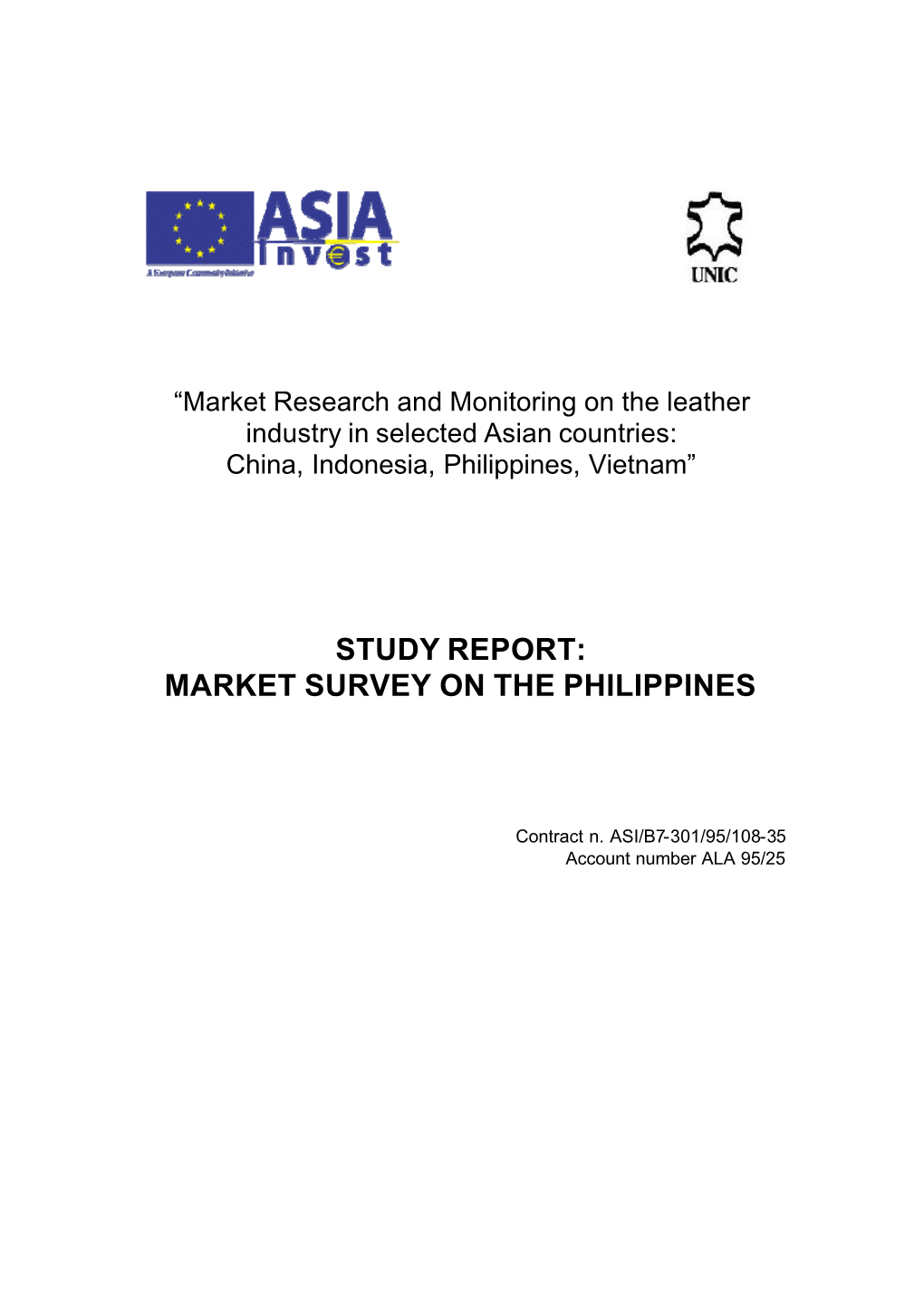 Study Report: Market Survey on the Philippines