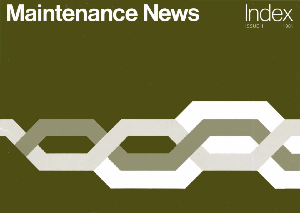 Maintenance News Index