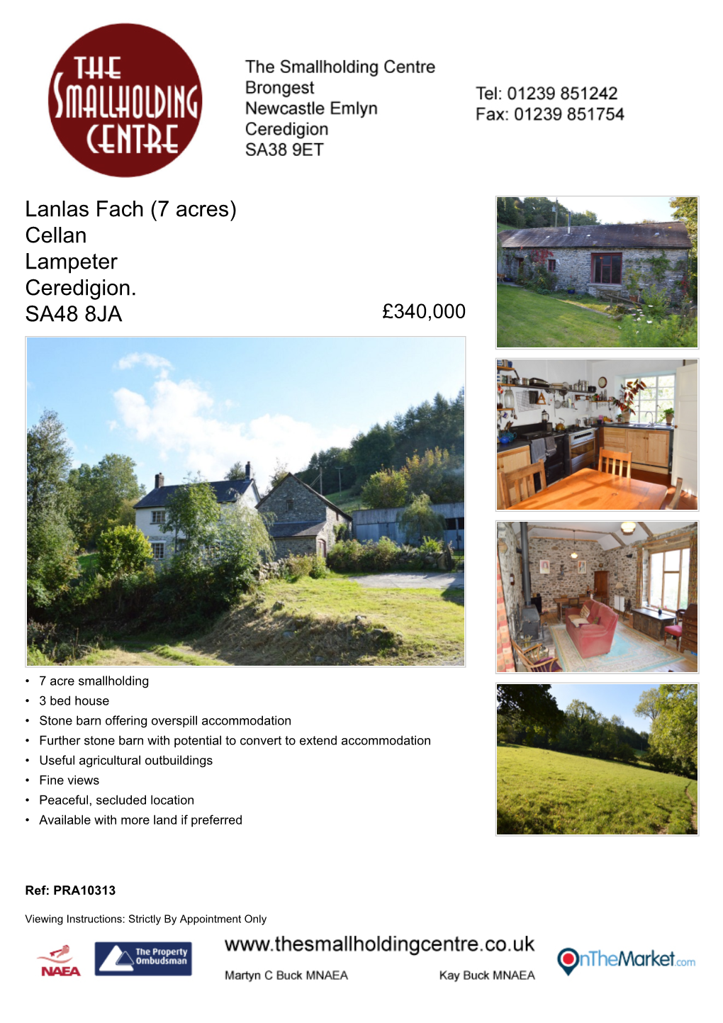 Cellan Lampeter Ceredigion. SA48 8JA £340,000