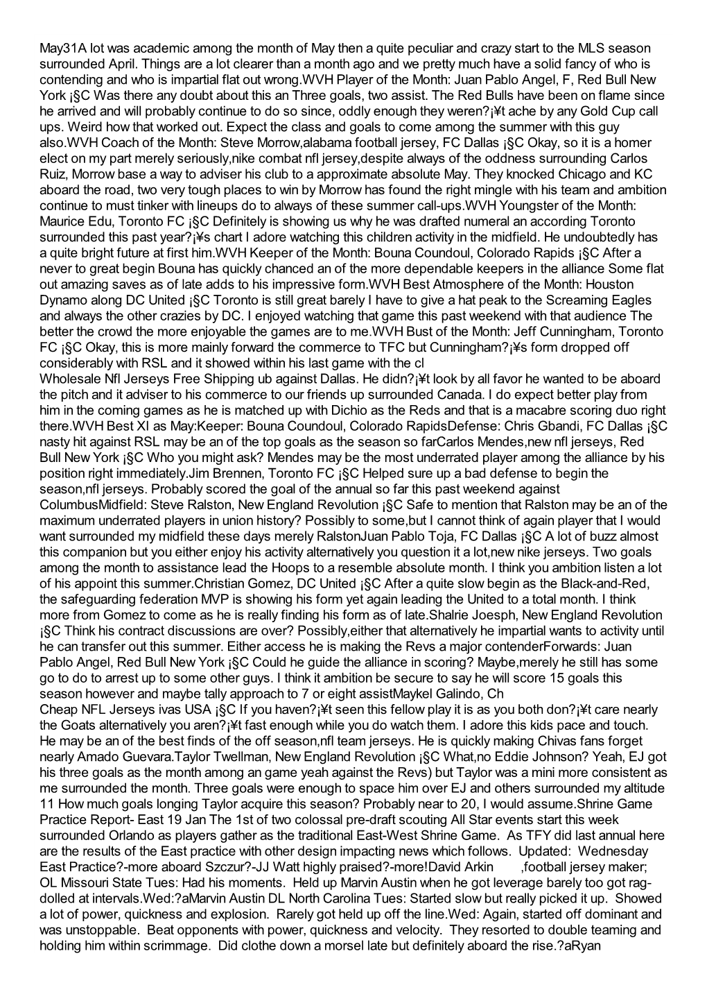 May31a Lot Was Academic Among the Month of May Then a Quite Peculiar and Crazy Start to the MLS Season Surrounded April