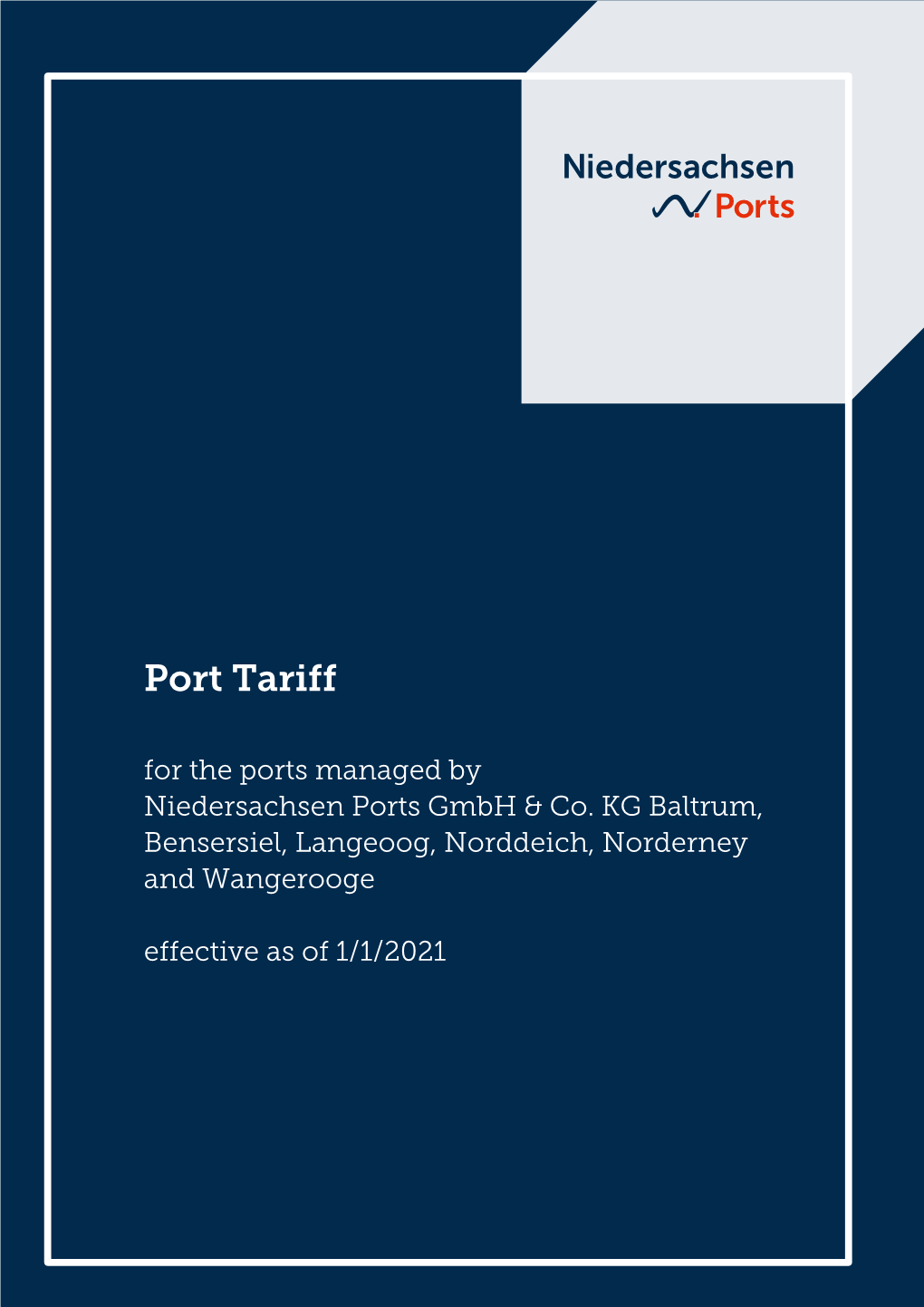 Port Tariff Norden