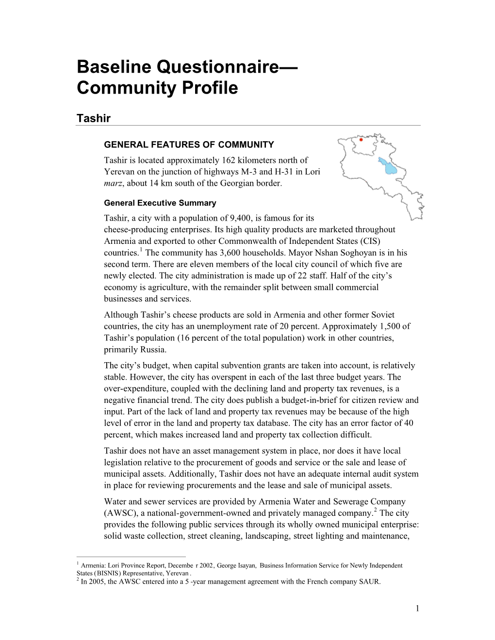 Community Profile