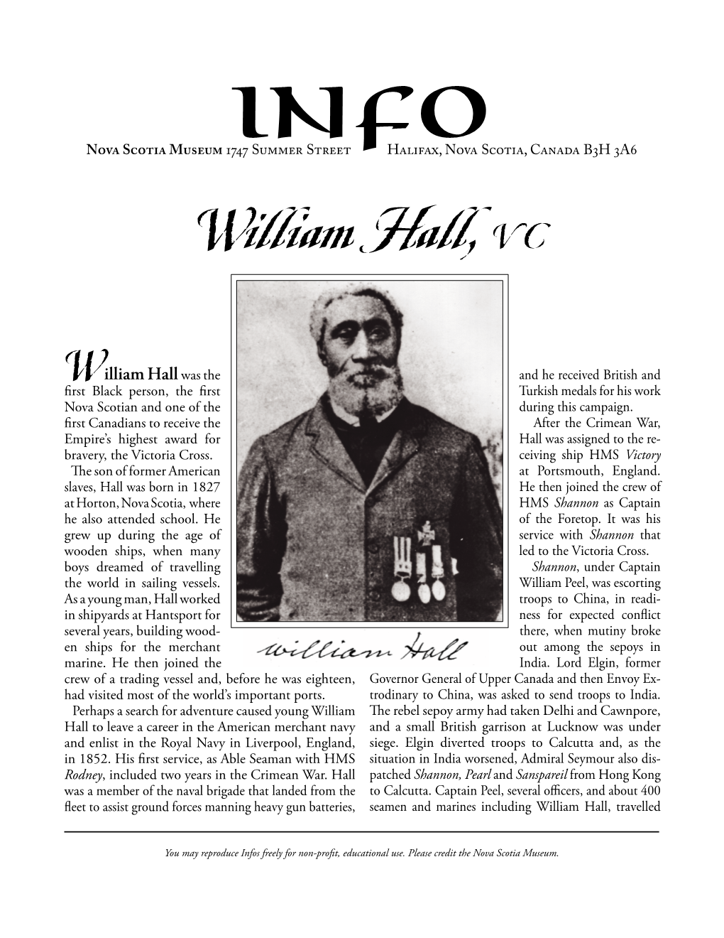 William Hall Info.Indd