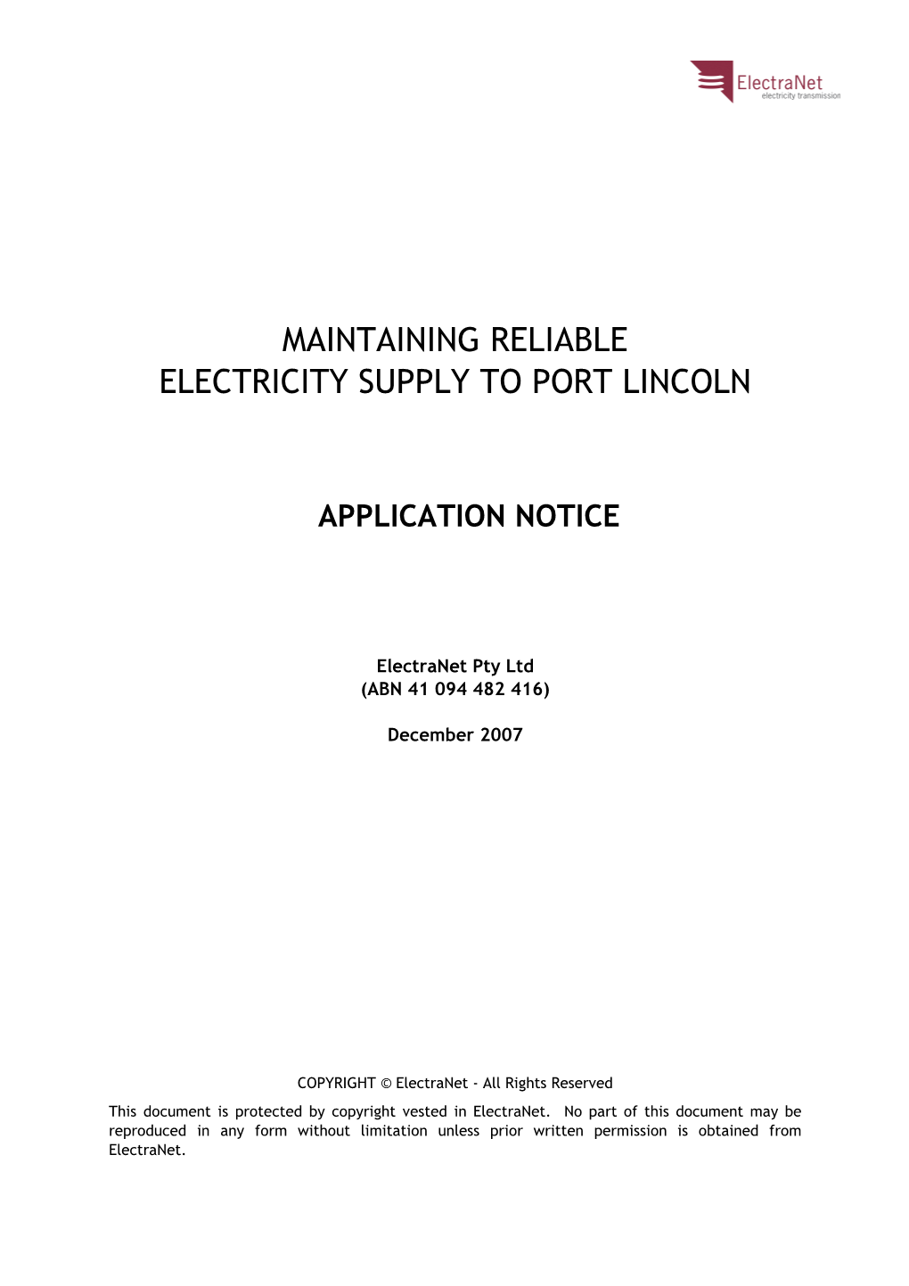 Maintaining Reliable Electricity Supply to Port Lincoln