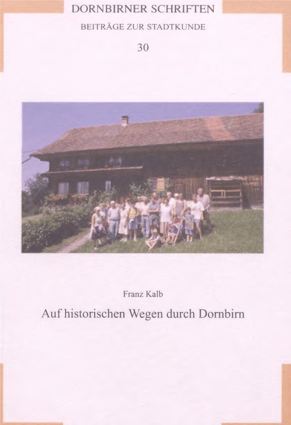 Dornbirner Schriften 30