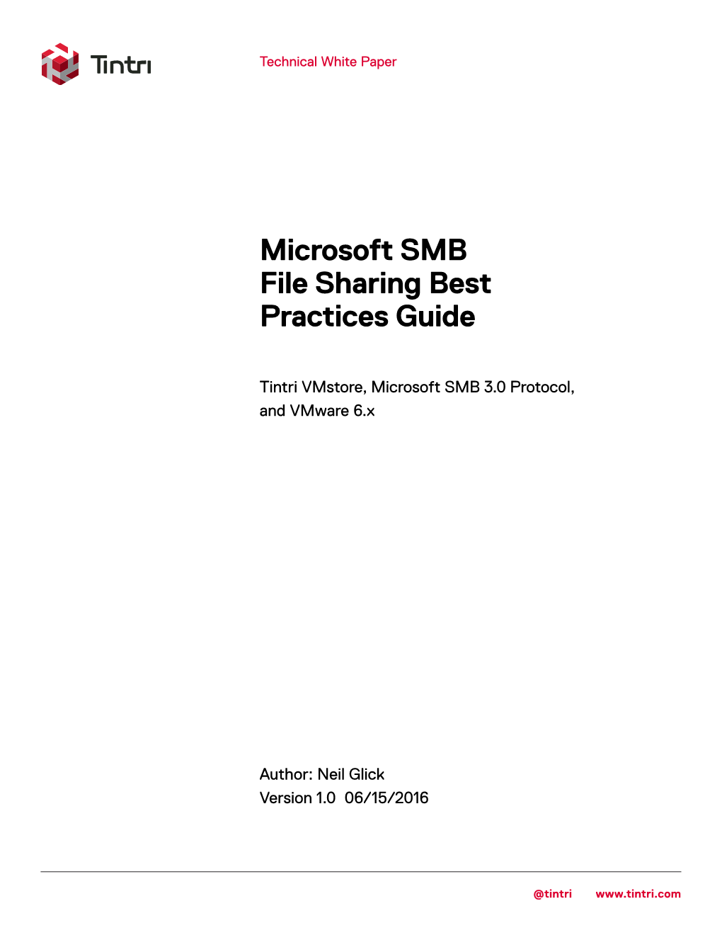 Microsoft SMB File Sharing Best Practices Guide