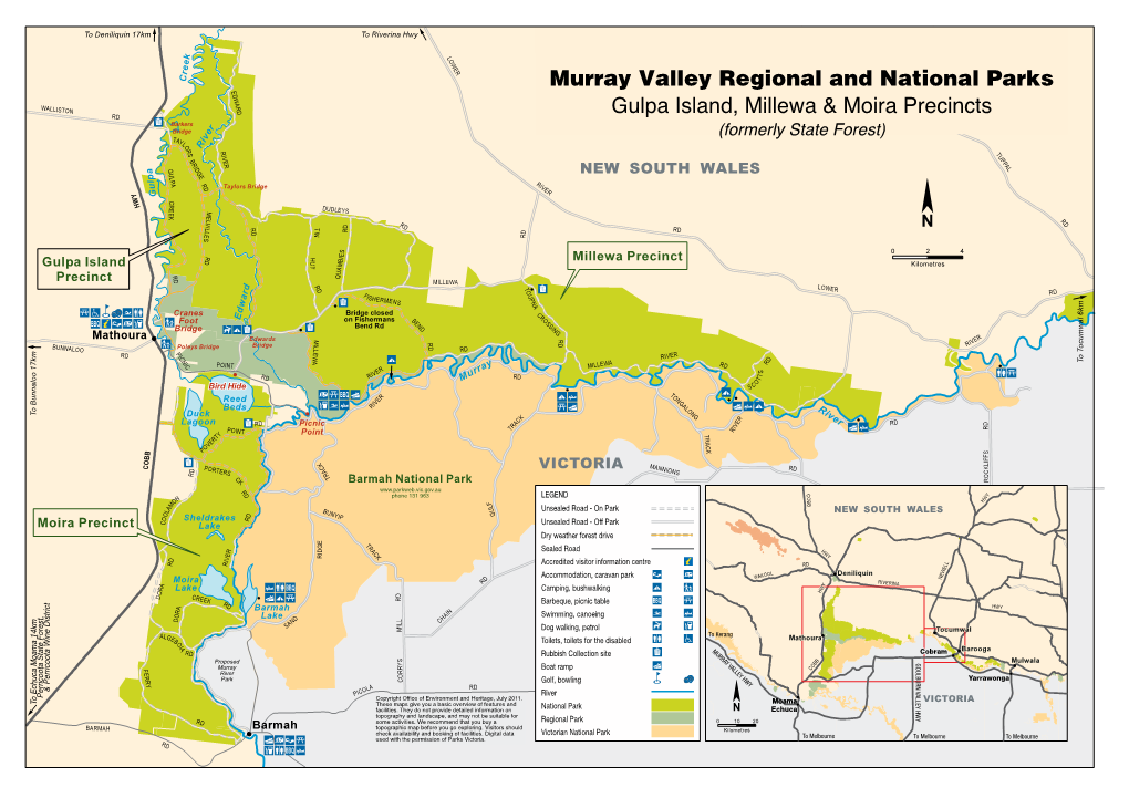 Murray Valley Regional and National Parks Gulpa Island, Millewa & Moira Precincts (Formerly State Forest)