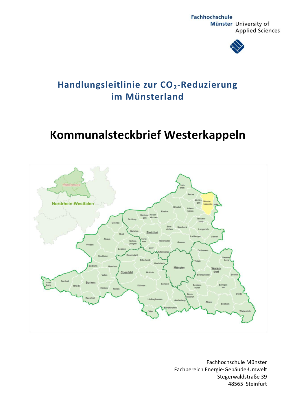 Kommunalsteckbrief Westerkappeln