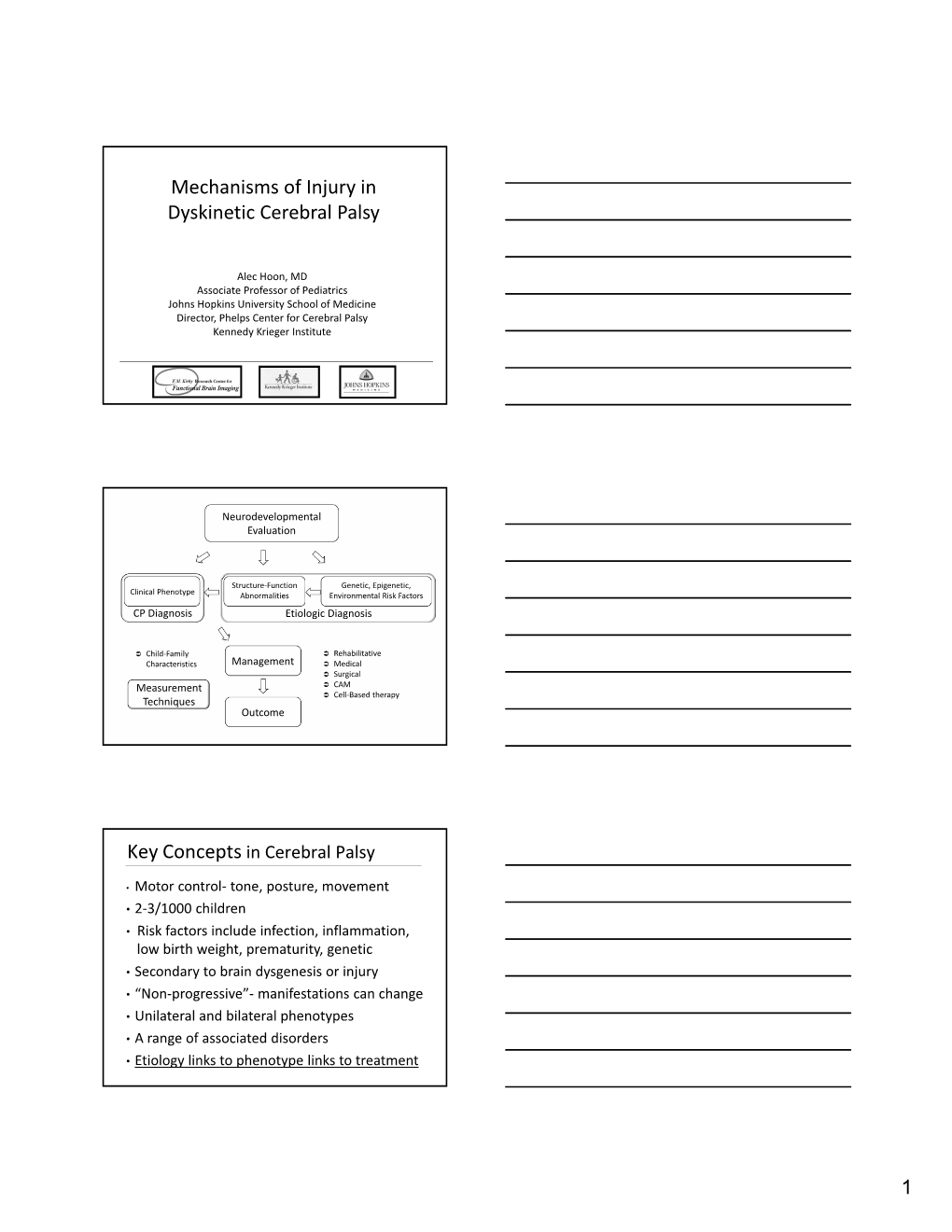 Mechanisms of Injury in Dyskinetic Cerebral Palsy