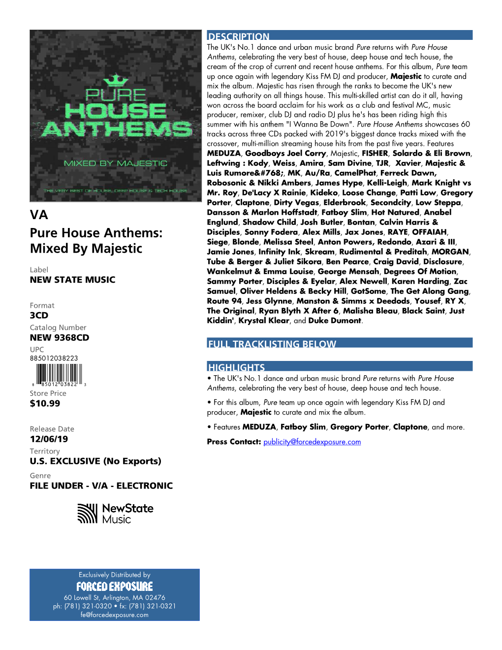 VA Pure House Anthems