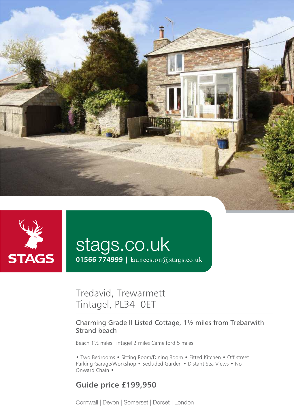 Stags.Co.Uk 01566 774999 | Launceston@Stags.Co.Uk