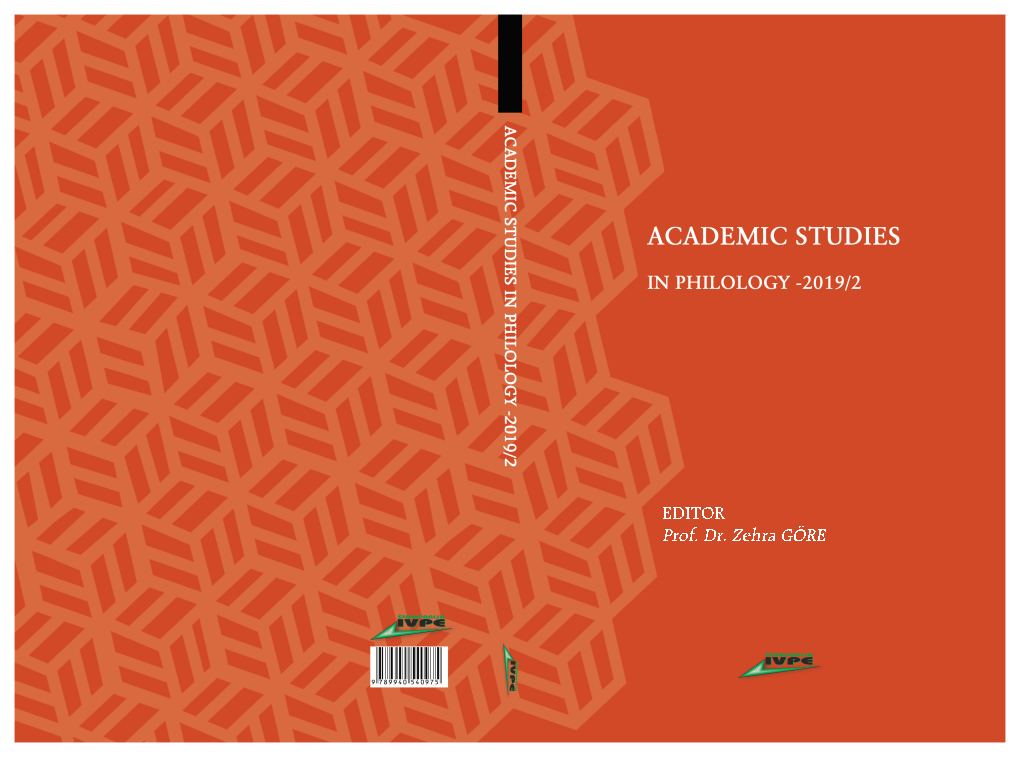 ACADEMIC STUDIES in PHILOLOGY-2019-2.Pdf