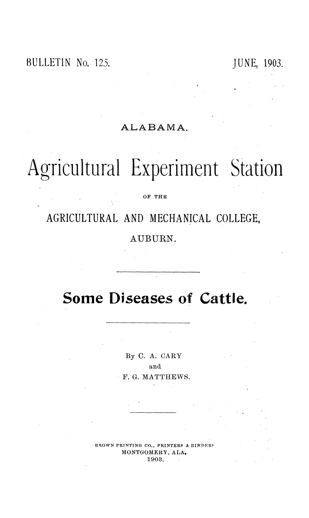 Agricultural Experiment Station