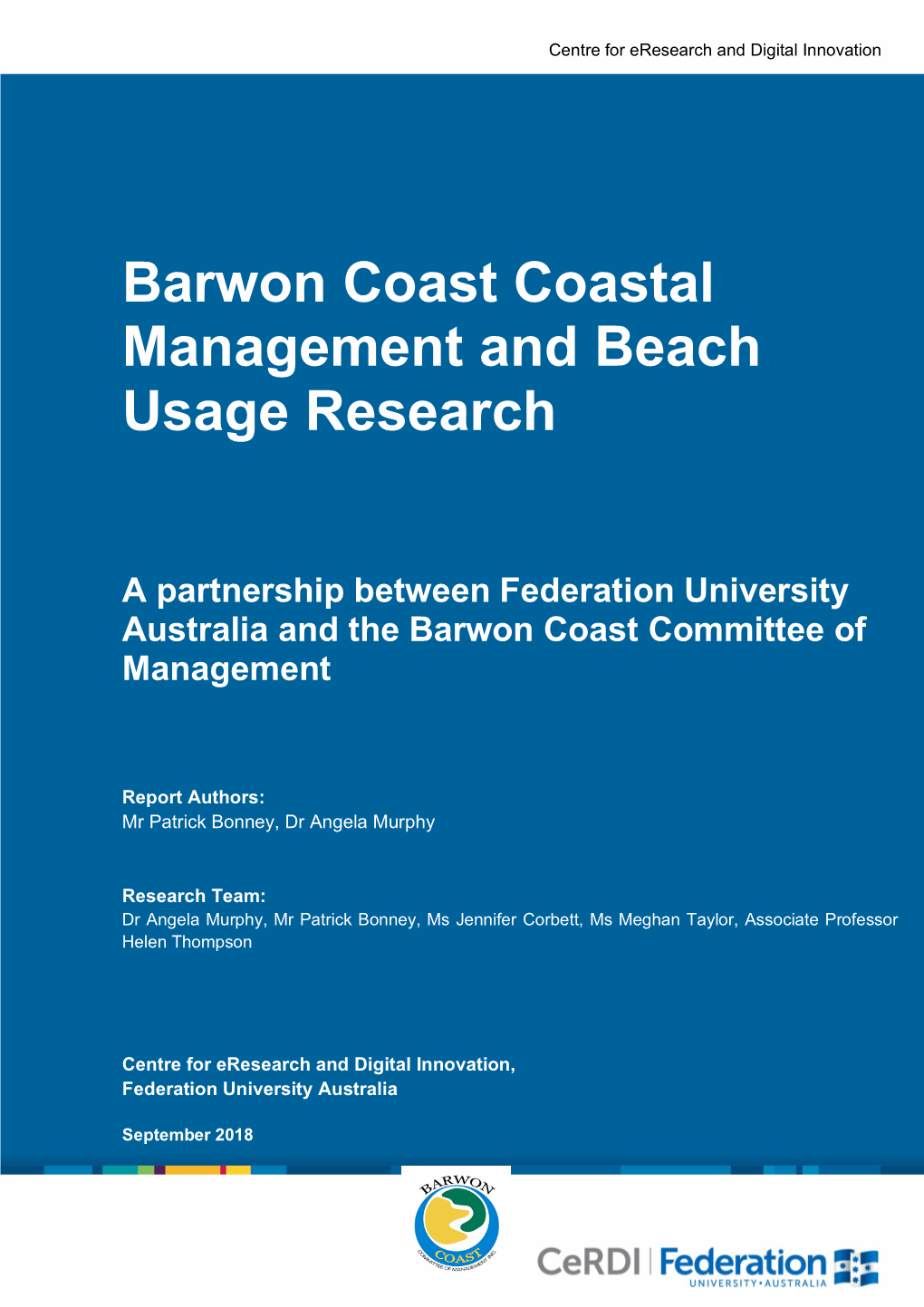 Barwon Coast Coastal Management and Beach Usage Research