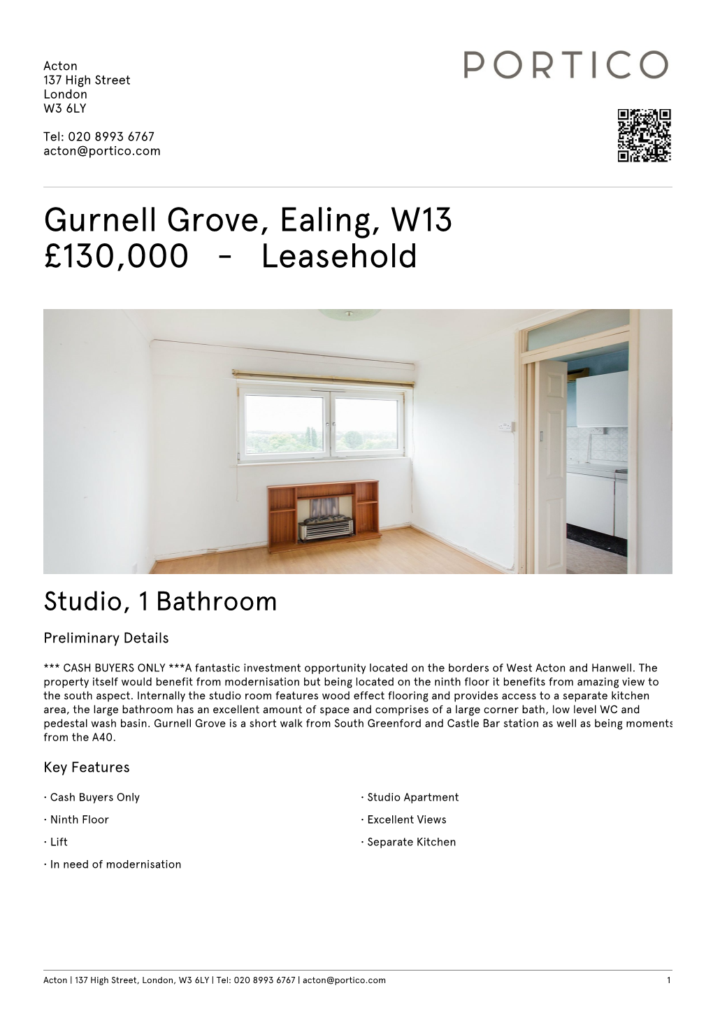 Gurnell Grove, Ealing, W13 £130000