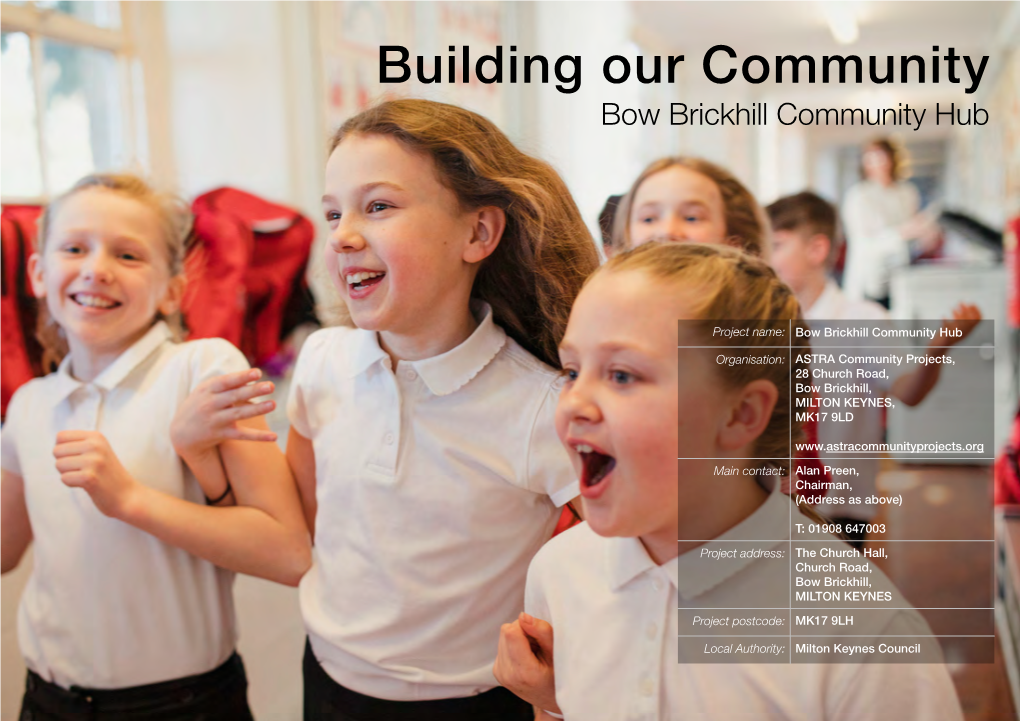 Building Our Community Bow Brickhill Community Hub