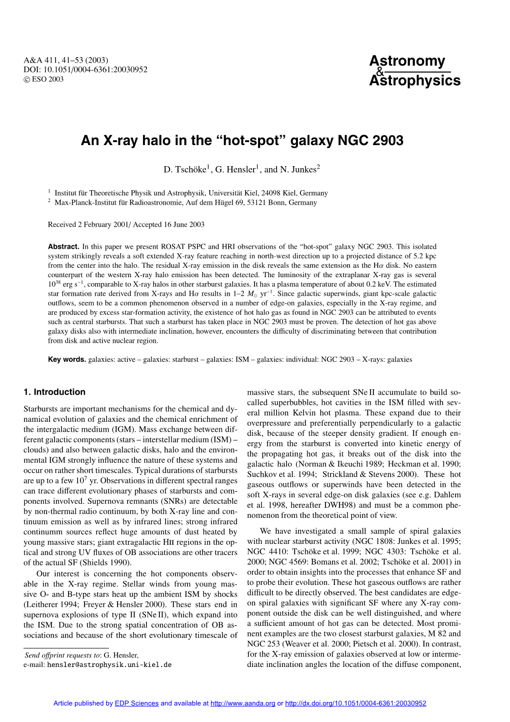 Galaxy NGC 2903