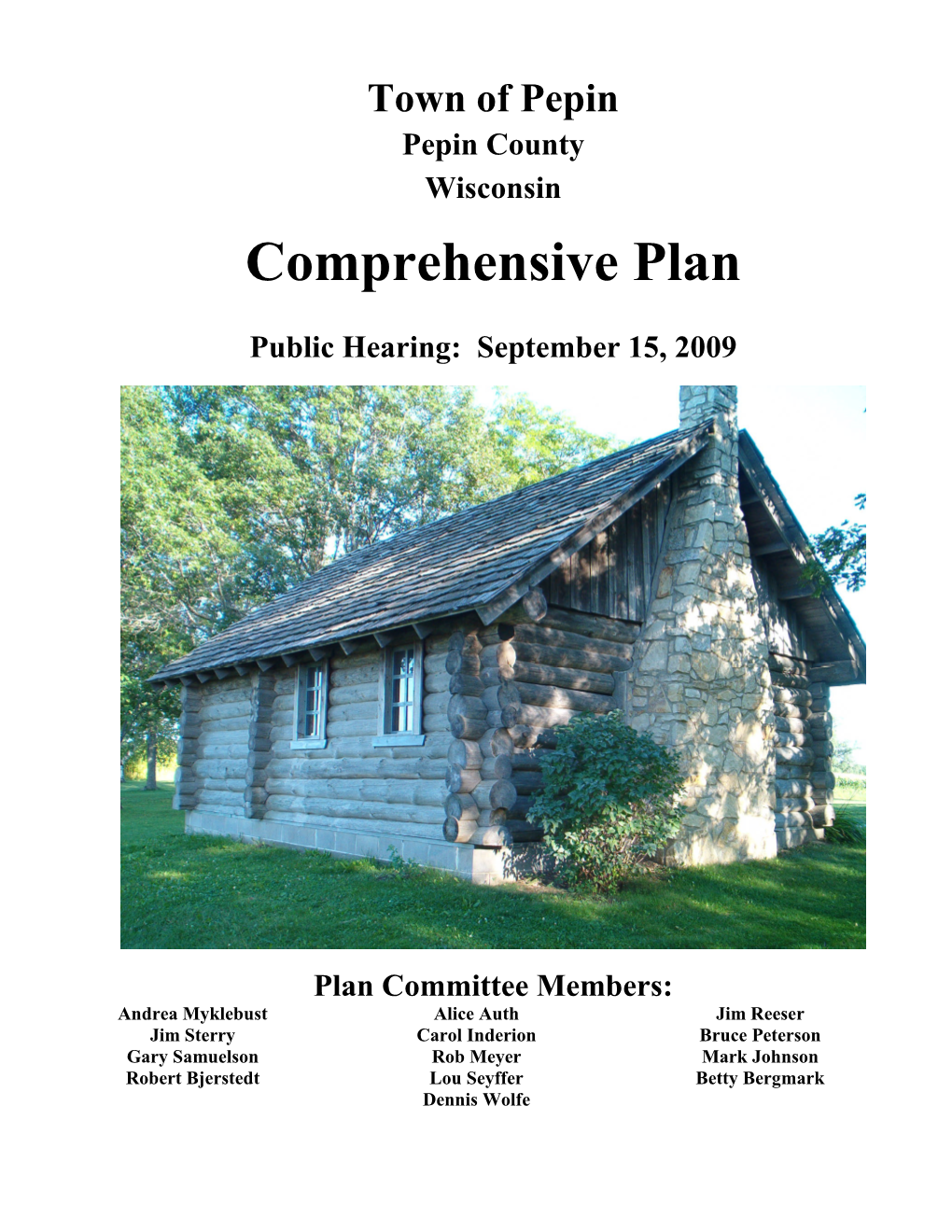 Town of Pepin Comprehensive Plan Page 1 of 73 General Characteristics