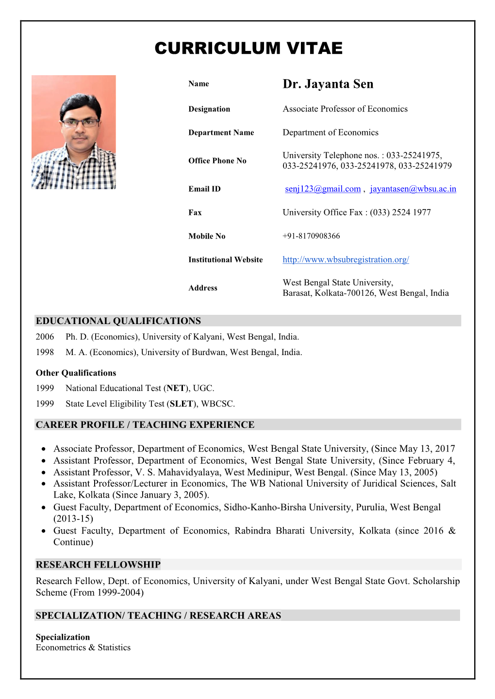 Curriculum Vitae