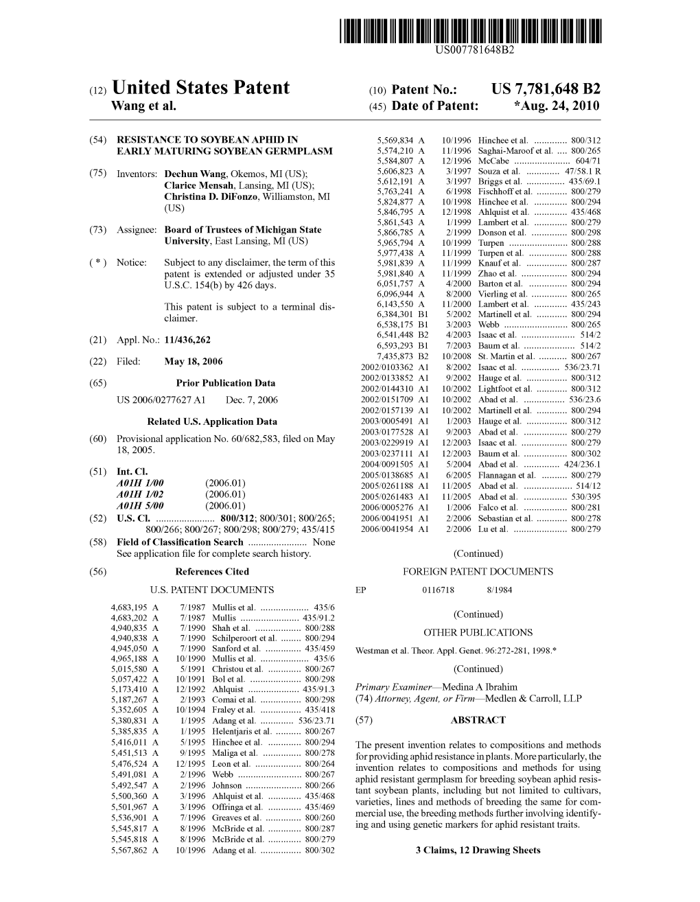 (12) United States Patent (10) Patent No.: US 7,781,648 B2