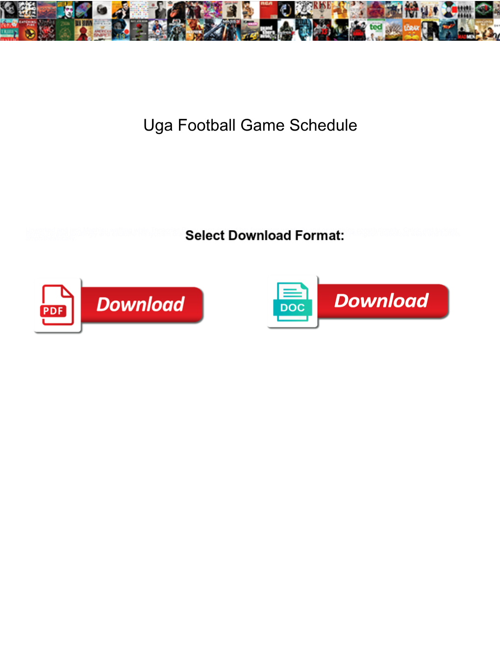 Uga Football Game Schedule