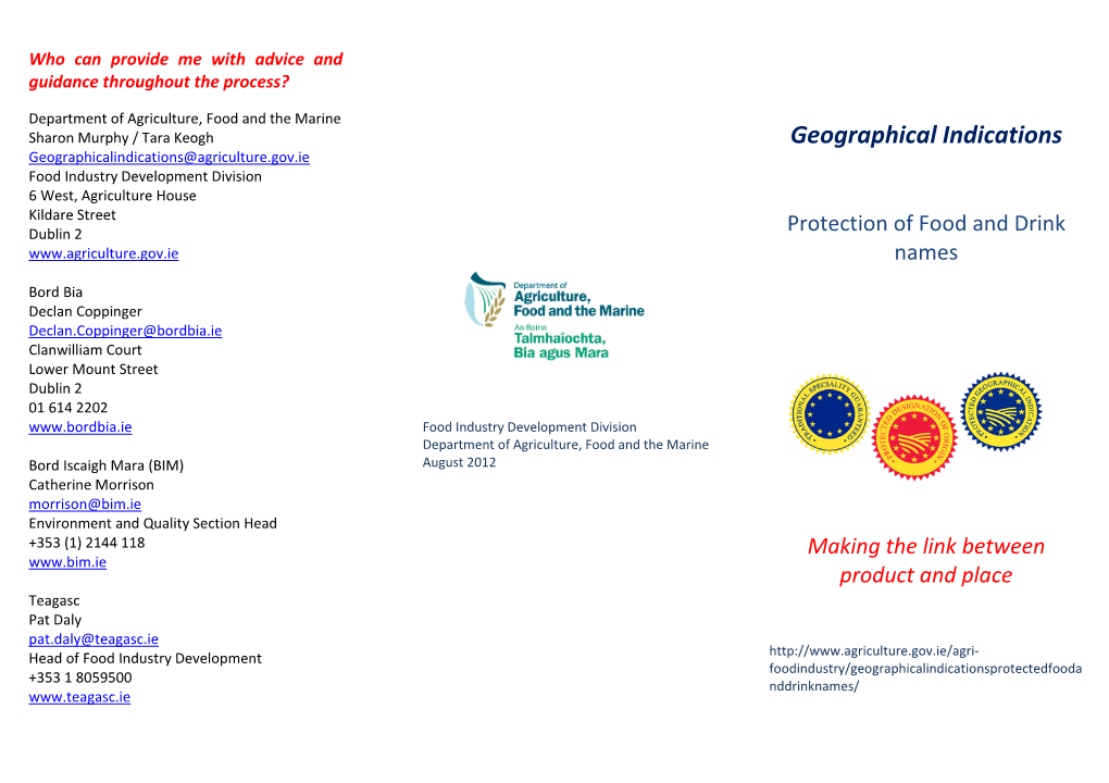 Geographical Indications