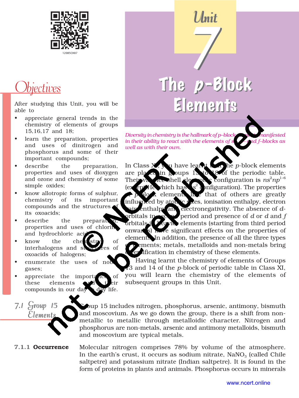 The P-Block Elements Properties and Uses of Dioxygen Are Placed in Groups 13 to 18 of the Periodic Table