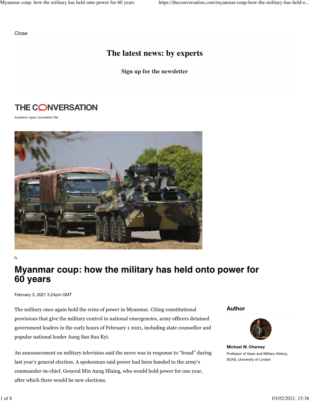 Myanmar Coup: How the Military Has Held Onto Power for 60 Years