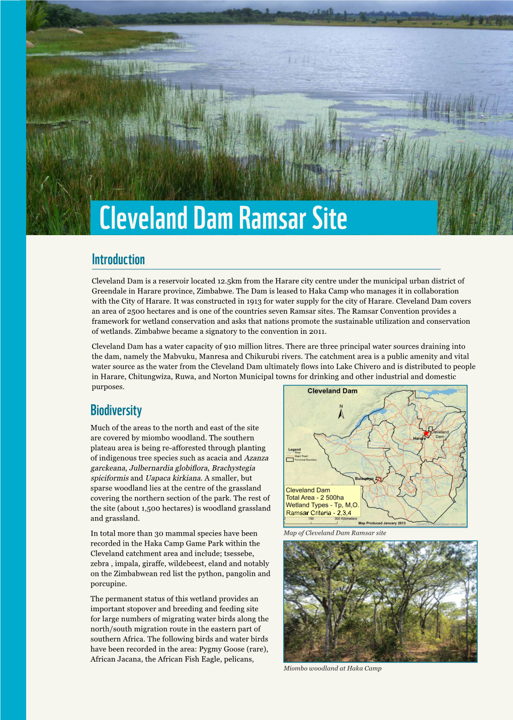 Cleveland Dam Ramsar Site