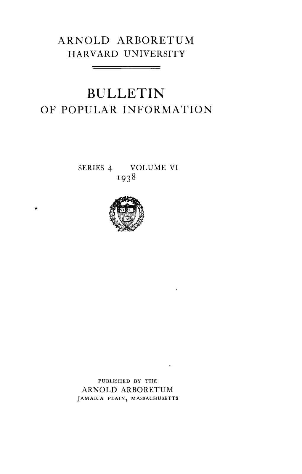 Bulletin of Popular Information