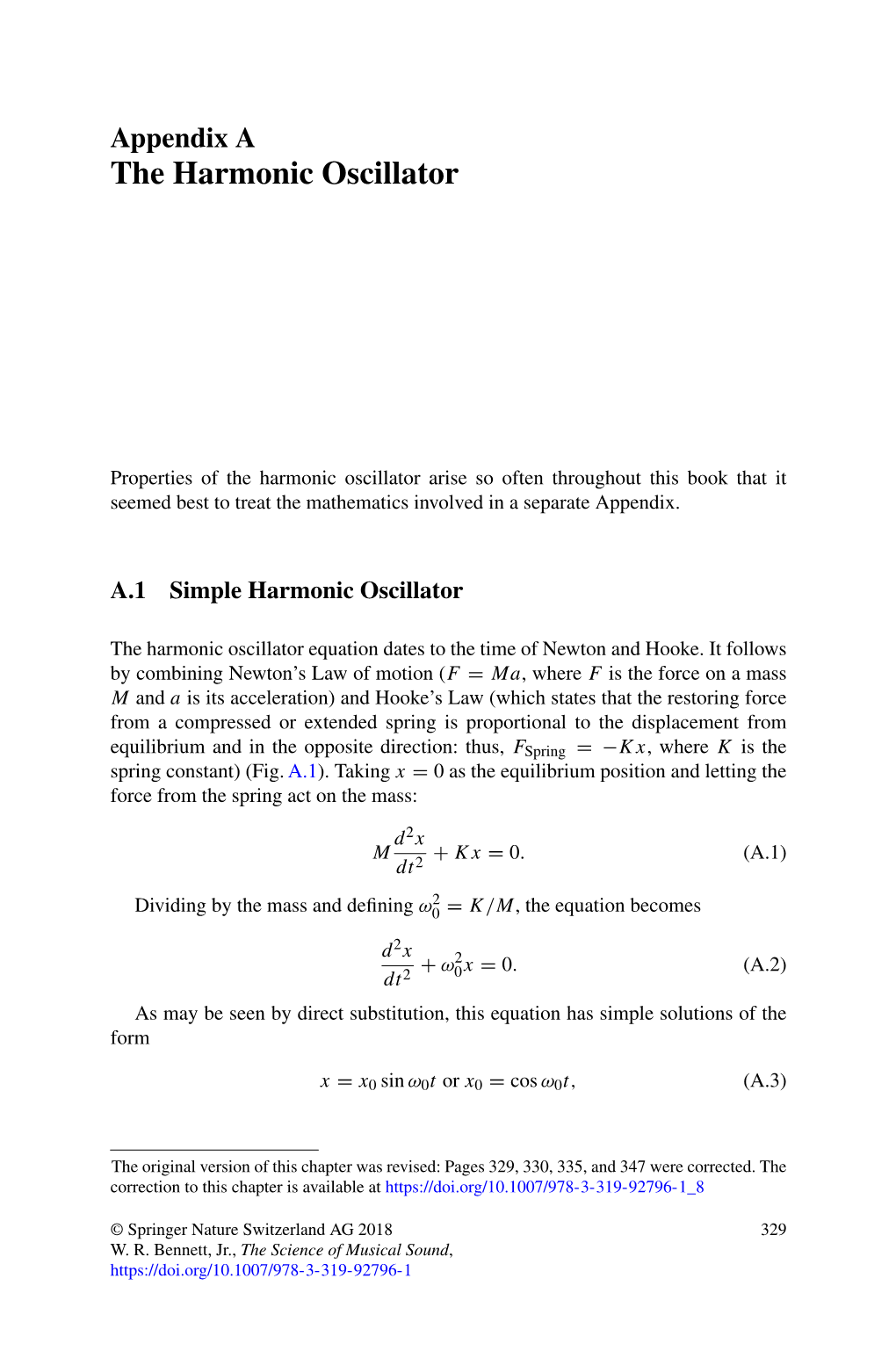 The Harmonic Oscillator