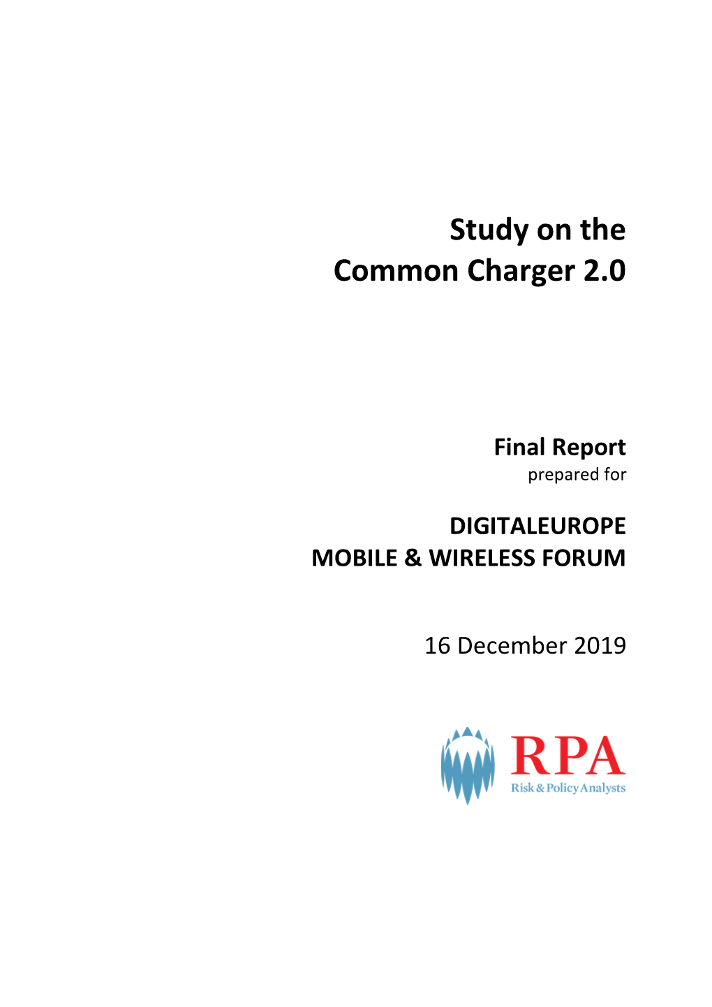 Study on the Common Charger 2.0