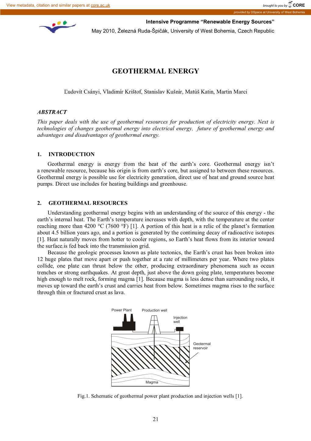 Geothermal Energy